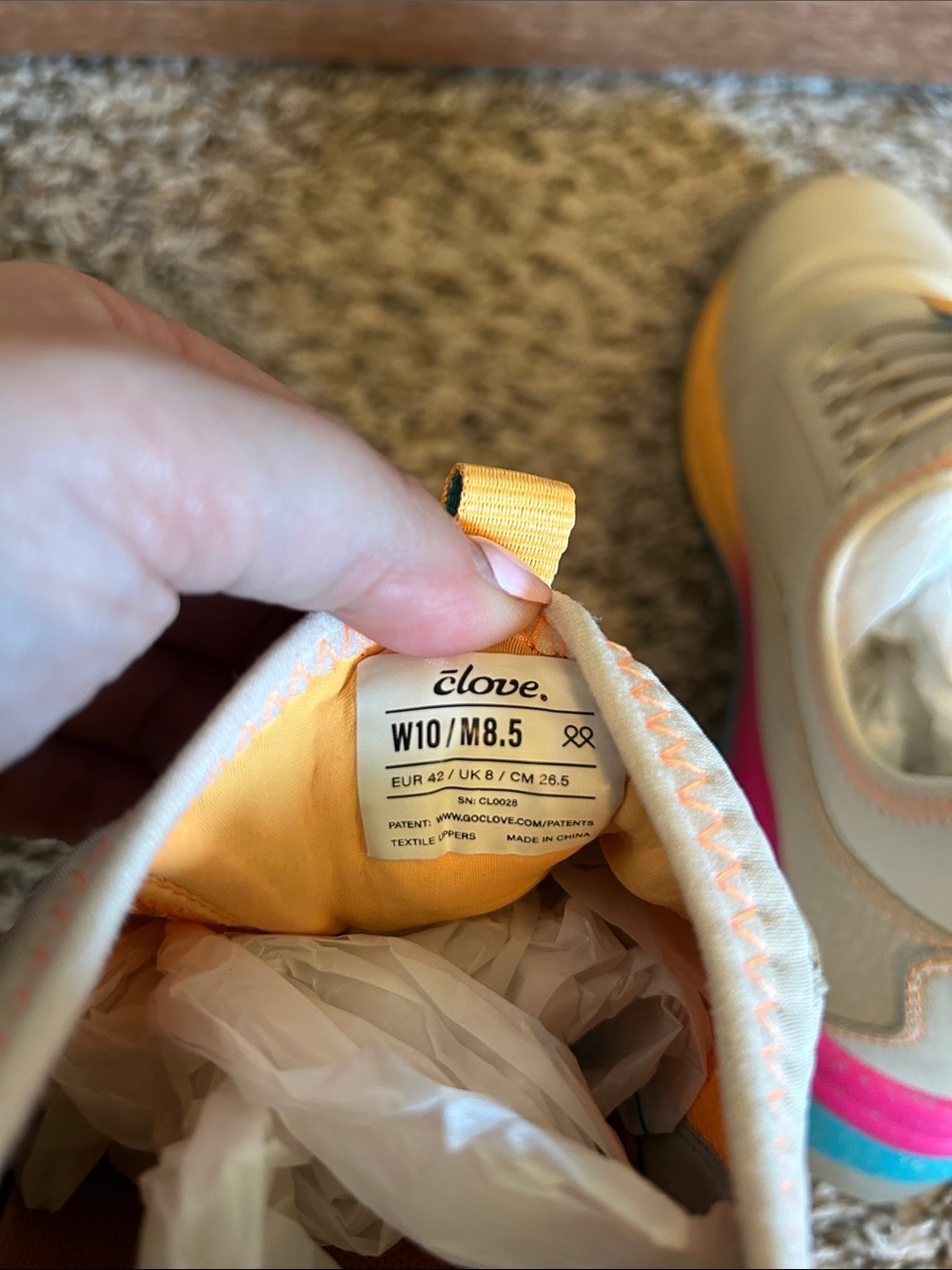 Clove Nursing Shoes Sneakers Rainbow Sole Healthcare Work 10 - Picture 8 of 8
